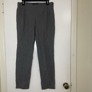 THEORY light gray Side zip ankle wool zip trouser pants size US 8